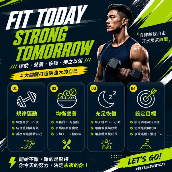 晨跑益處資訊圖 · 示範圖