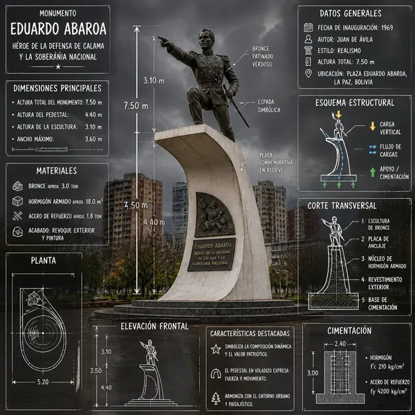 Eduardo Abaroa 紀念碑資訊圖表 · 示範圖