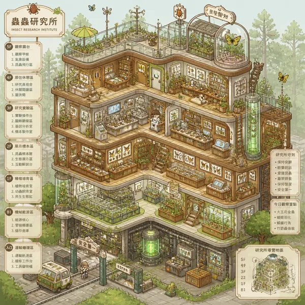 等距微觀世界剖面圖存檔 · 示範圖