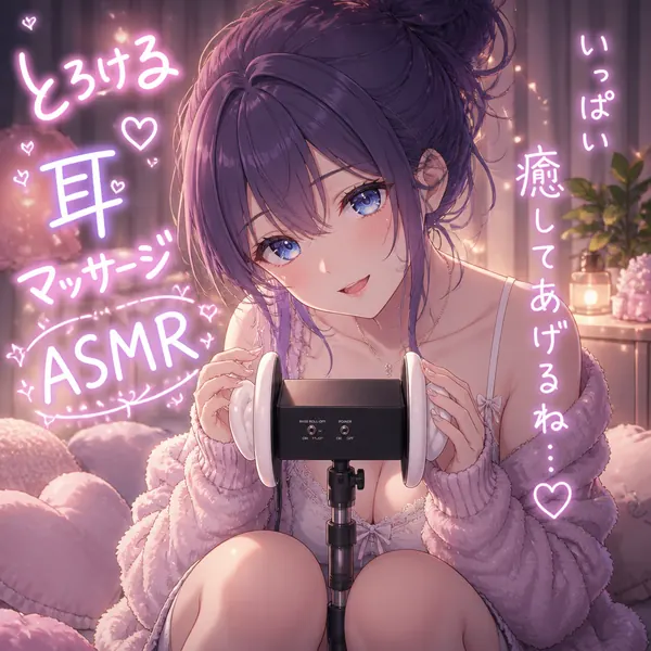 療癒系動漫 ASMR 耳部按摩少女 · 示範圖