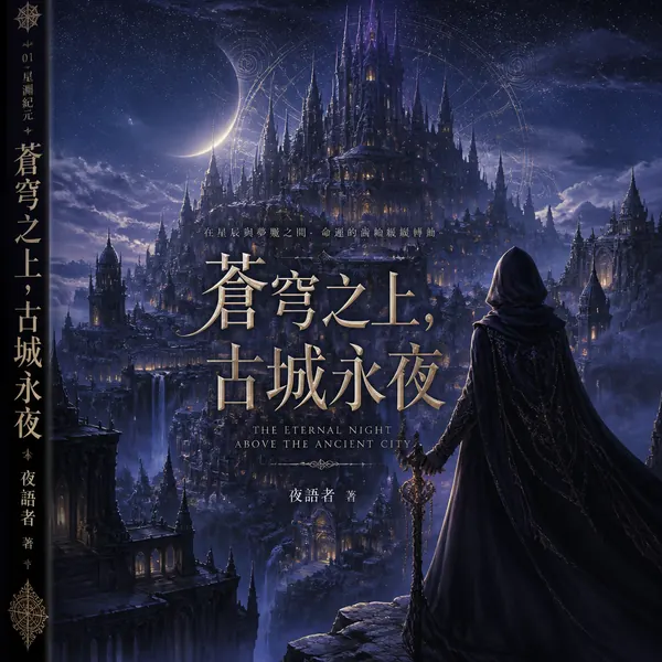 奇幻小說書封設計 · 示範圖