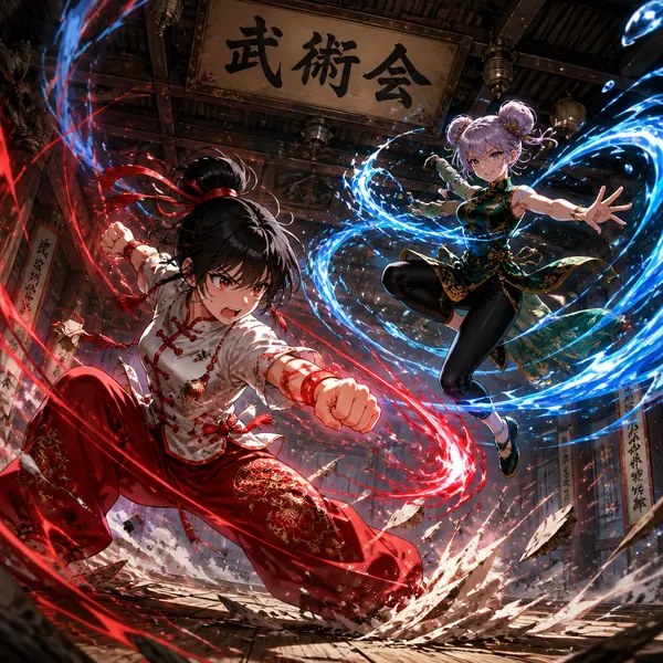 動漫武術對決 · 示範圖
